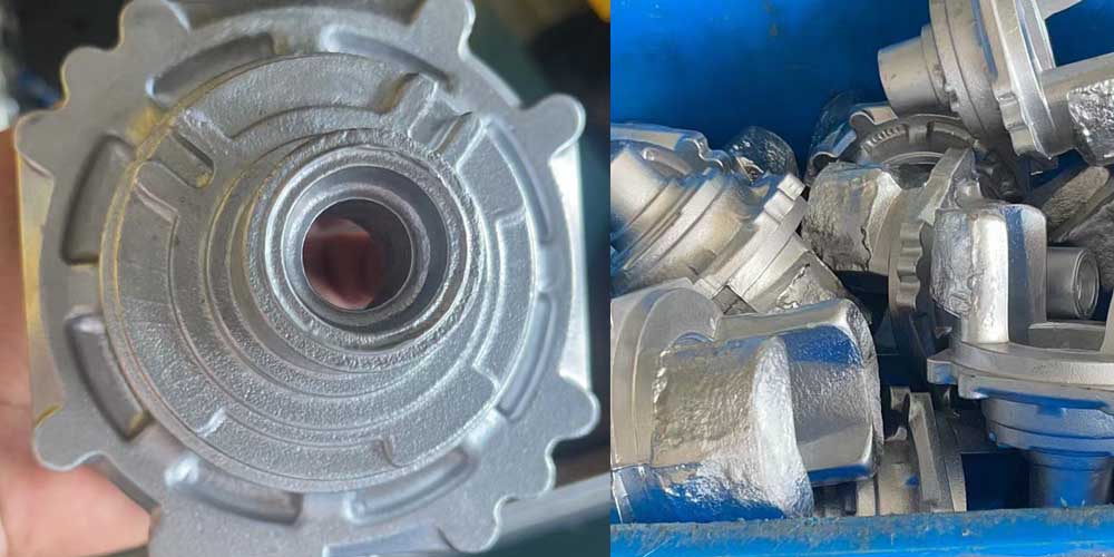 高速全自動(dòng)圓鋸機(jī)-切割汽車(chē)壓鑄鋁澆冒口圖